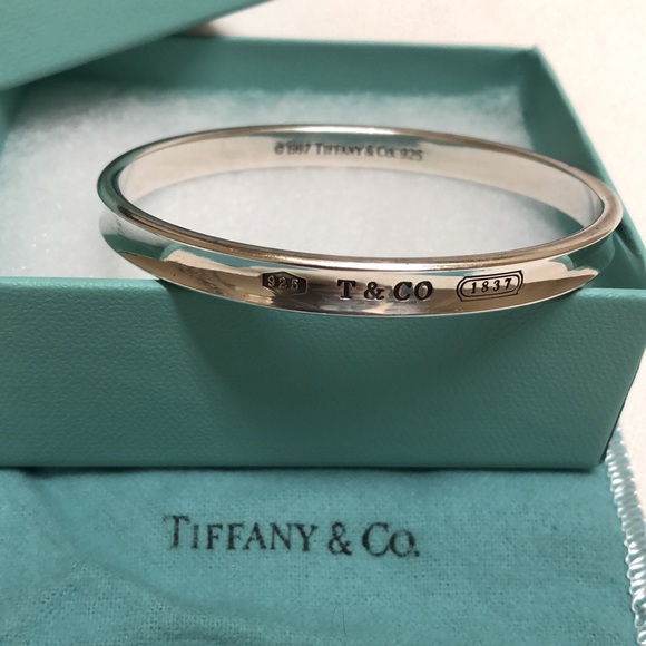 Tiffany & Co. Jewelry - Tiffany & Co. 1837 Sterling Silver Bangle